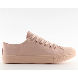 Adidasi monocolori de dama roz pudrat