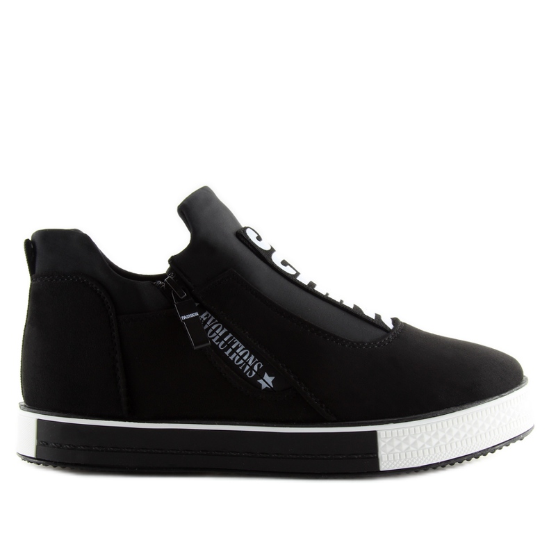 Tenisi negri cu pană NB168 negri negru