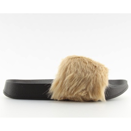 Papuci de blana bej S36 bej