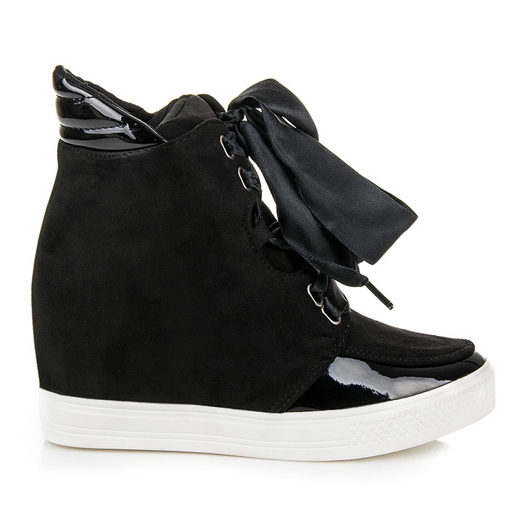 Forever Folie Adidași cu panglică negru