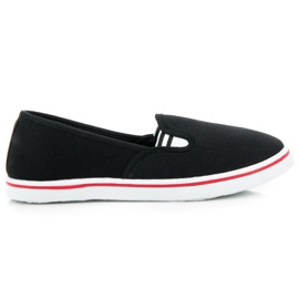 Mckeylor Tenisi negri cu slip-on negru