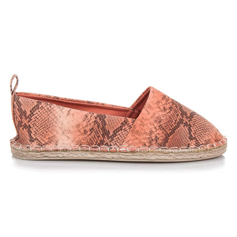 Mckeylor Espadrile cu model animal roz Mckeylor Espadrile cu model animal roz