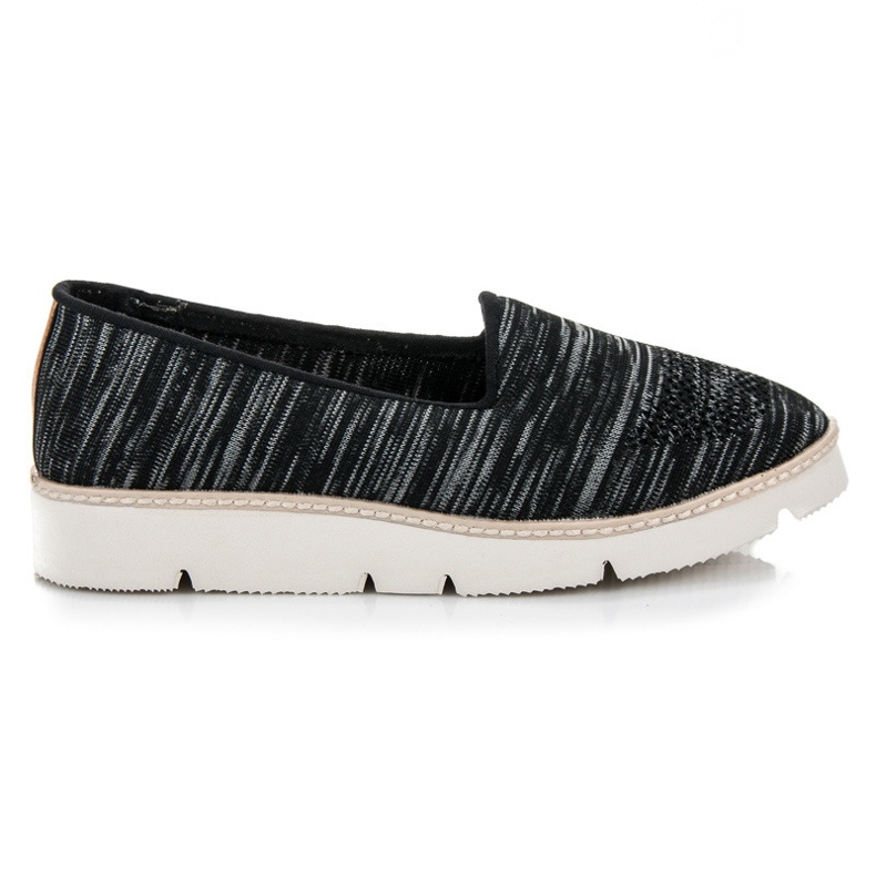 Vinceza Pantofi slip-on cu model negru
