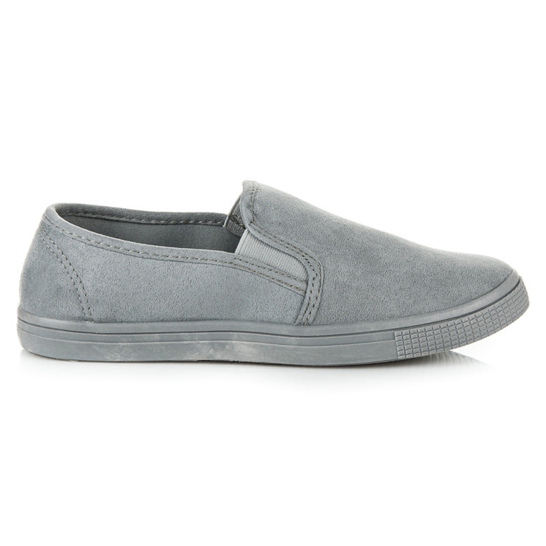 Seastar Pantofi sport din piele intoarsa gri