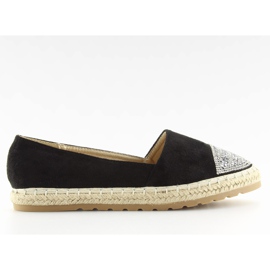 Espadrile negre dama H8-102 negre negru