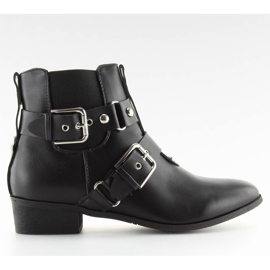 Cizme damă Jodhpur Black 688-16 negru Cizme damă Jodhpur Black 688-16 negru