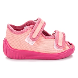 Reweks Papuci cu velcro portocale Reweks Papuci cu velcro portocale