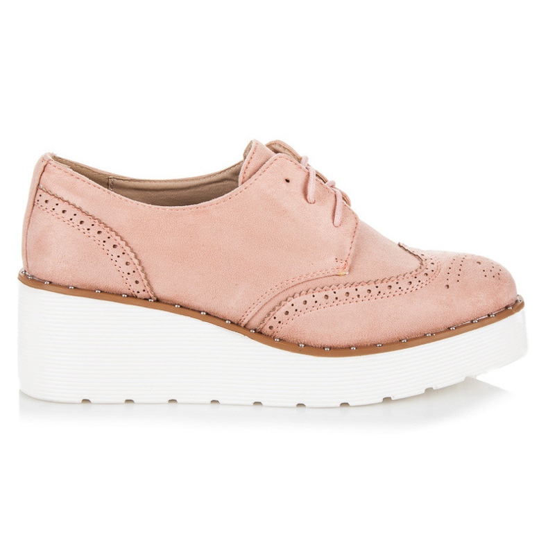 Seastar Tocuri din piele intoarsa roz