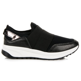 Pantofi sport slip-on negru Pantofi sport slip-on negru