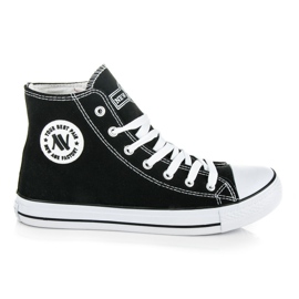 New Age Adidași înalți pentru bărbați negru
