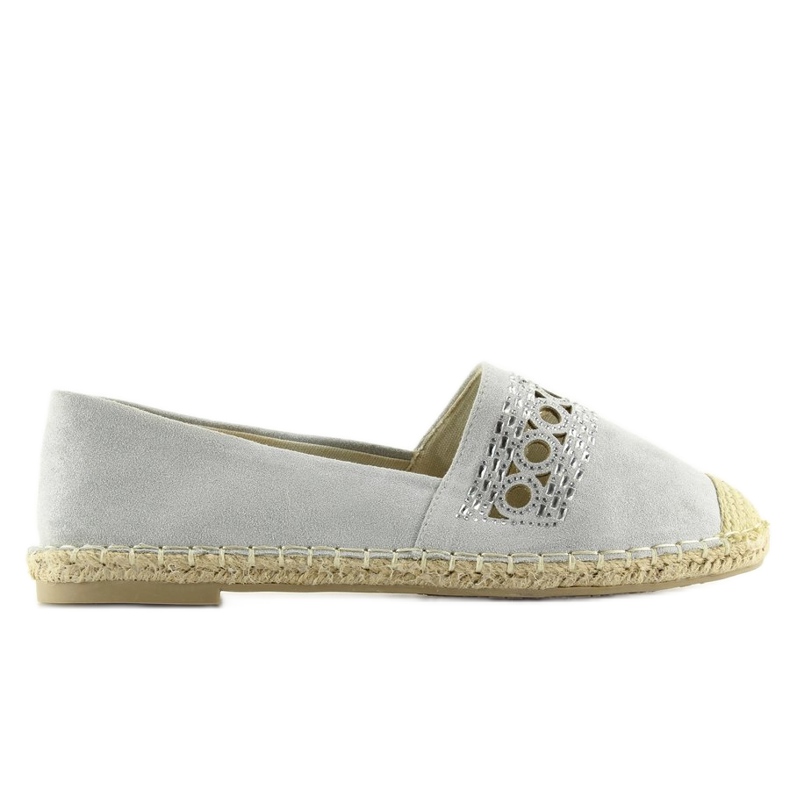 Espadrile gri pentru femei SK135 Silver