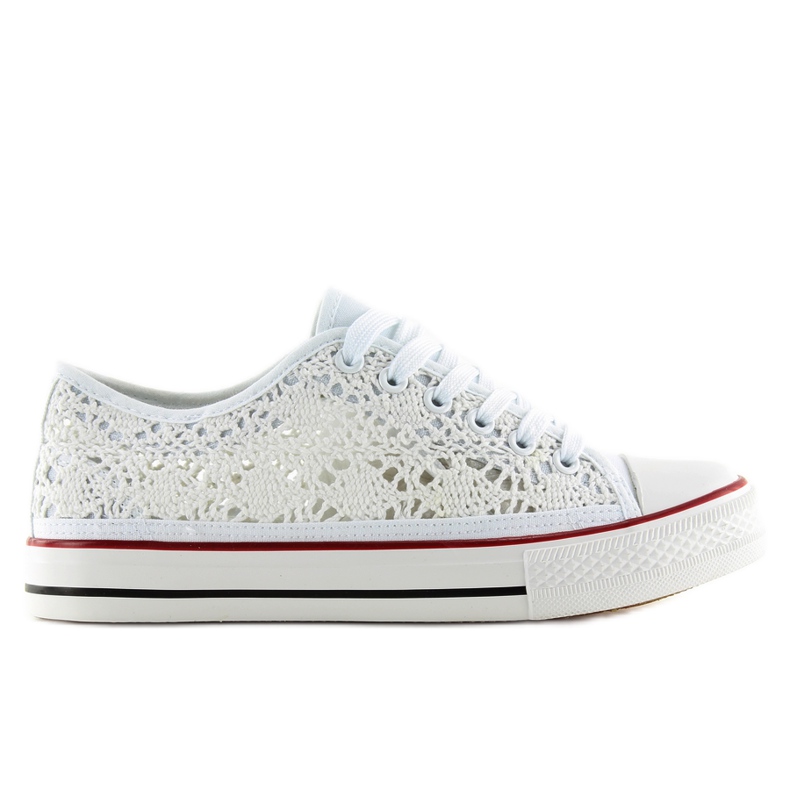 Tenisi dama alb din dantela NB89P alb Tenisi dama alb din dantela NB89P alb