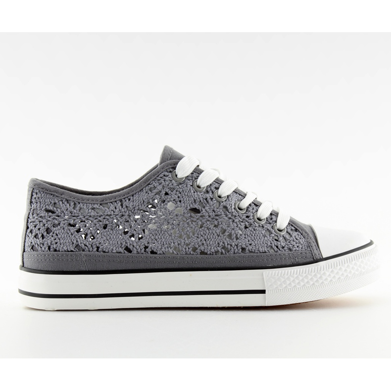 Tenisi dama din dantela gri NB89P gri Tenisi dama din dantela gri NB89P gri