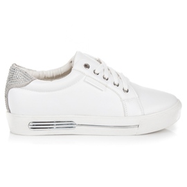 Vices Pantofi sport cu platforma alb