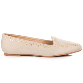 Vices Balerini din piele de căprioară maro