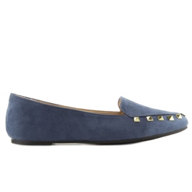 Mocasini de dama cu crampoane bleumarin 1388 bleumarin albastru marin