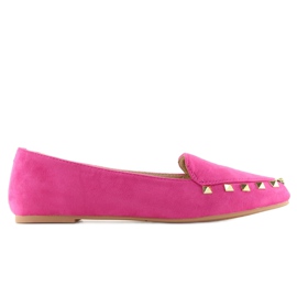 Mocasini de dama cu crampoane fuchsia 1388 roz