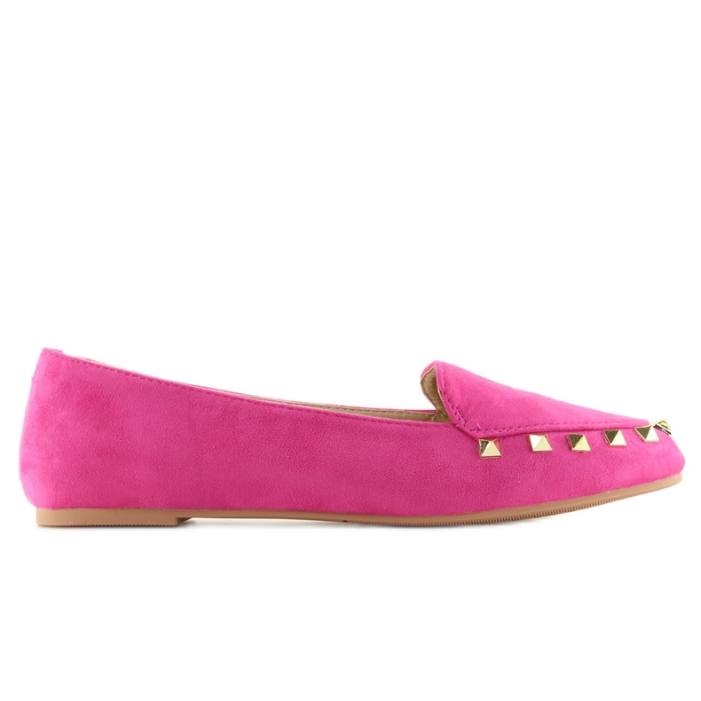 Mocasini de dama cu crampoane fuchsia 1388 roz