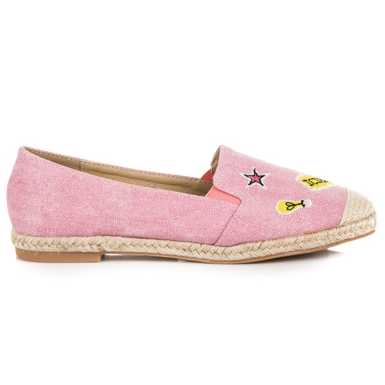 Seastar Espadrile cu petice roz