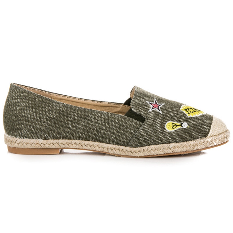 Seastar Espadrile Cu Petice verde