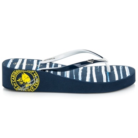 Mckeylor Flip-flops cu dungi albastru