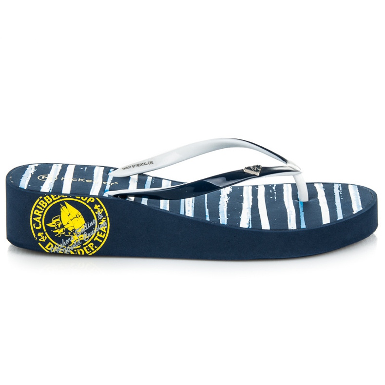 Mckeylor Flip-flops cu dungi albastru