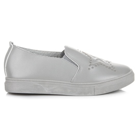 Slipons gri cu o stea