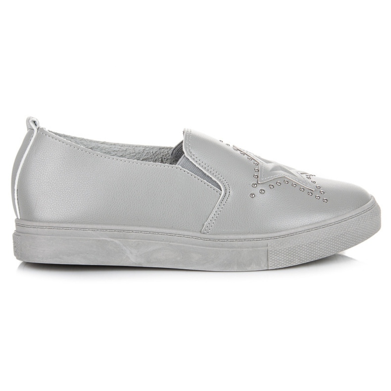 Slipons gri cu o stea