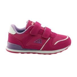 American Club Branț din piele pentru jogging american sportiv roz American Club Branț din piele pentru jogging american sportiv roz