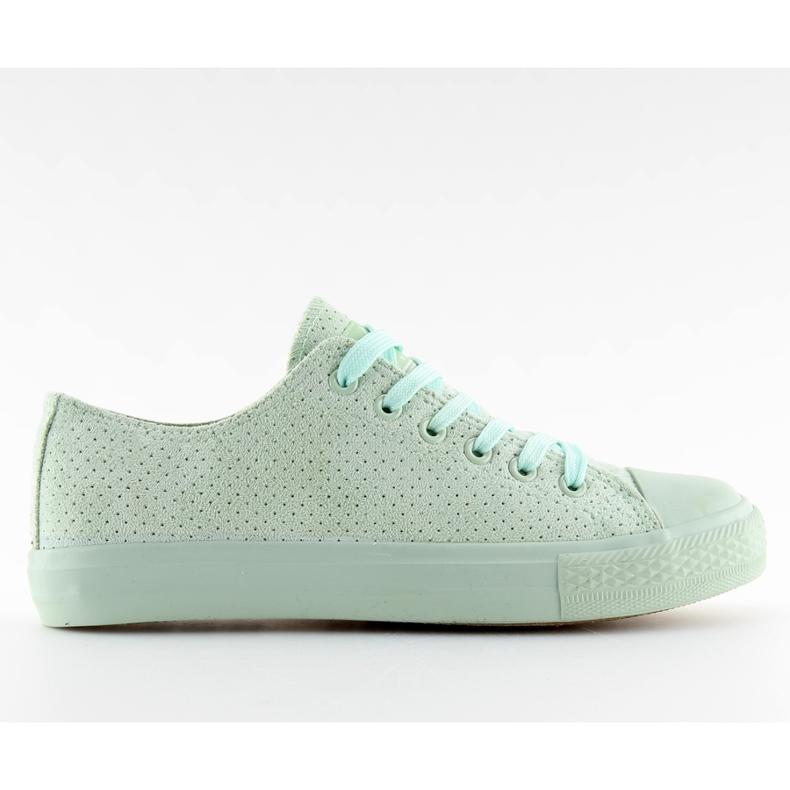 Verde G-94 Tenisi de dama din piele intoarsa verde