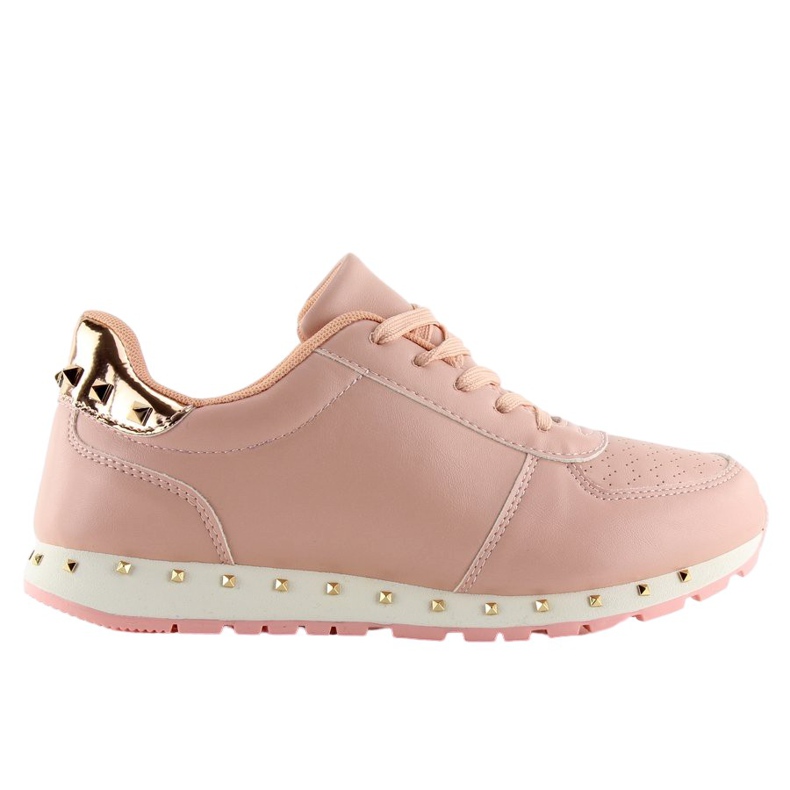 Pantofi sport cu crampoane roz BK-85 Pink galben Pantofi sport cu crampoane roz BK-85 Pink galben