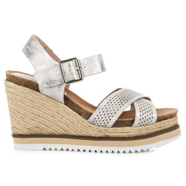 Kylie Sandale cu pană gri