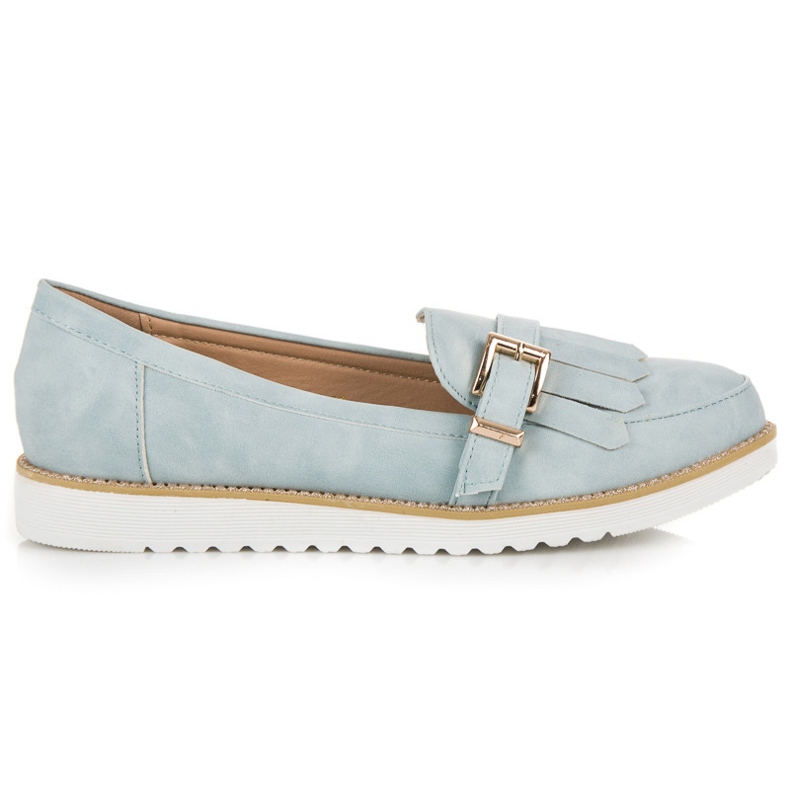 Vices Mocasini cu catarama decorativa albastru Vices Mocasini cu catarama decorativa albastru
