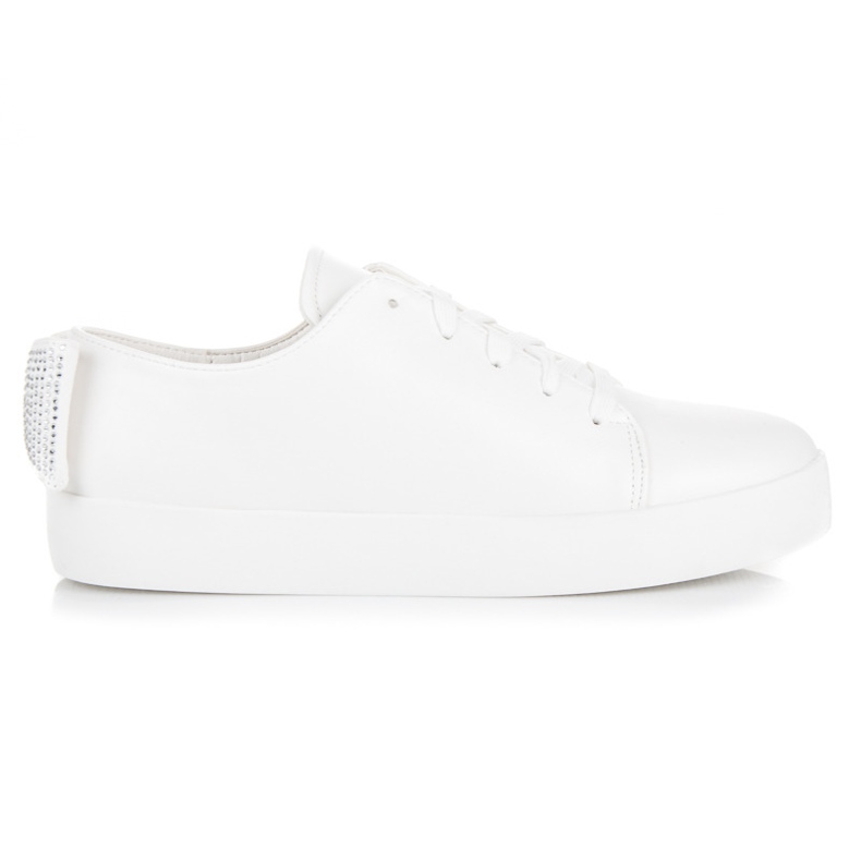 Vices Adidași legați cu o fundă alb