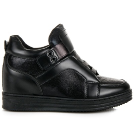 Muto Tenisi negri cu velcro negru