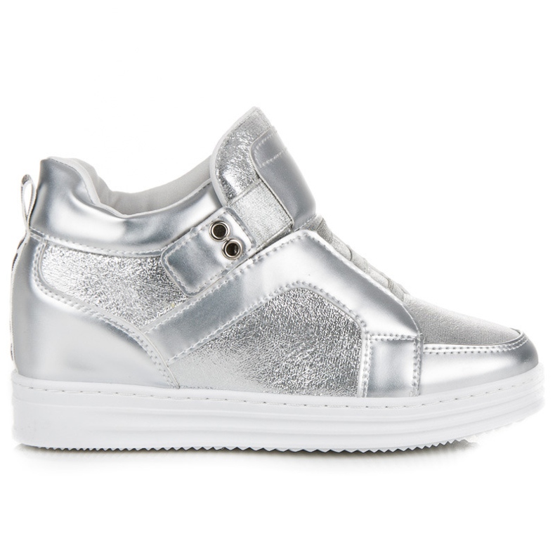 Muto Adidași argintii cu velcro gri