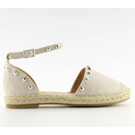 Espadrile cu crampoane bej 99-26 bej