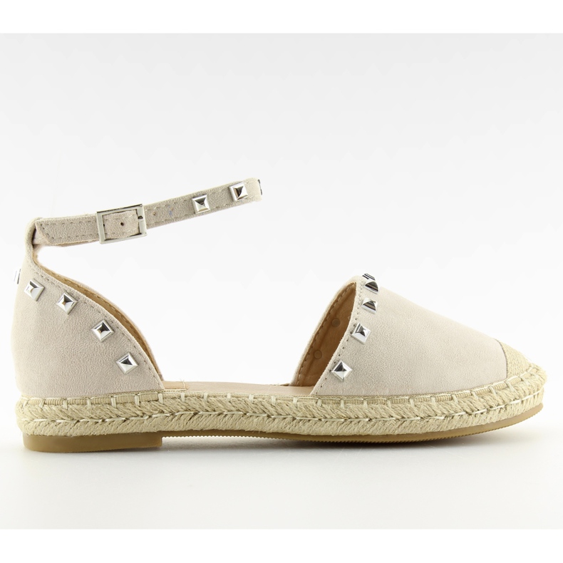 Espadrile cu crampoane bej 99-26 bej