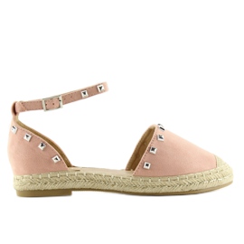 Espadrile cu crampoane roz 99-26 roz