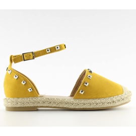 Espadrile galbene 99-26 galbene cu crampoane