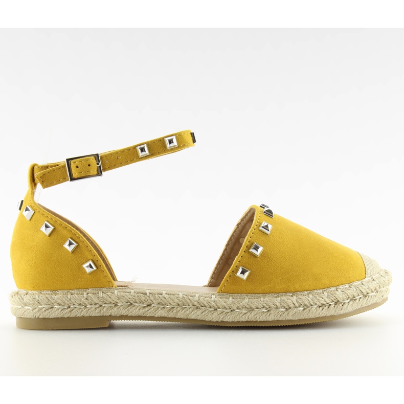 Espadrile galbene 99-26 galbene cu crampoane