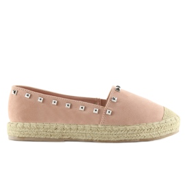 Espadrile pentru femei roz 99-17 roz