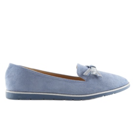 Albastru Mocasini de dama JN-182 albastru