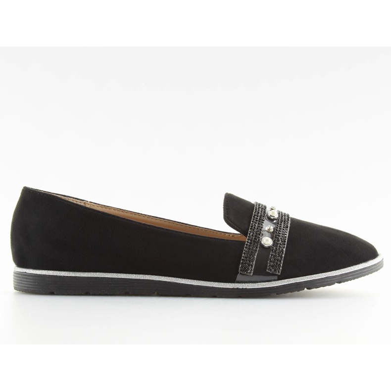 Mocasini negri lordsy JN-181 Black negru