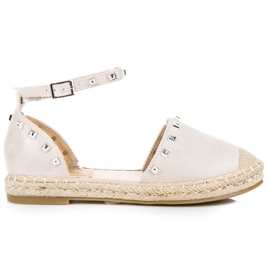 Nio Nio Sandale espadrile plate roz multicolor Nio Nio Sandale espadrile plate roz multicolor