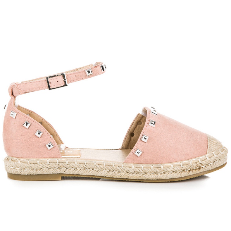 Nio Nio Sandale espadrile plate roz