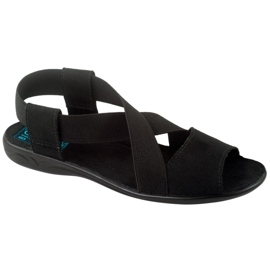 Sandale confortabile pentru femei negre Adanex 17498 negru