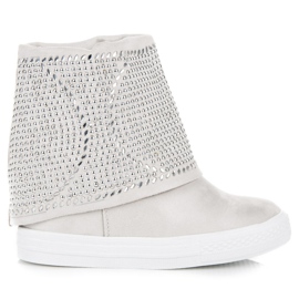 SDS Cizme de primăvară gri deschis SDS Cizme de primăvară gri deschis