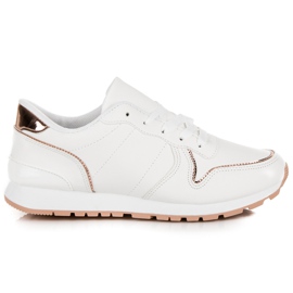 Pantofi albi legati Pantofi albi legati