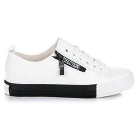 Pantofi de sport pe platformă alb Pantofi de sport pe platformă alb